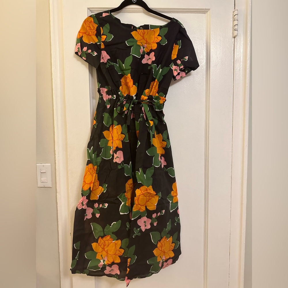 Brand new black and yellow dress, Whit, Tuckernuck, size M